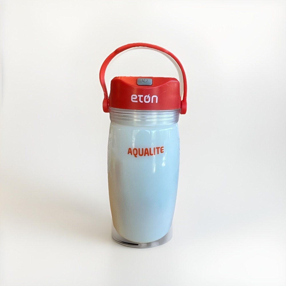 Eton‎ Solar Powered Lantern Purification Straw Flint Whistle Basic Emergency Kit